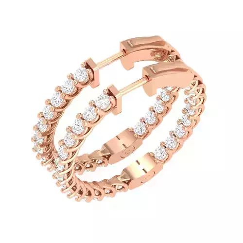 Women Earrings 3dm stl render detail 