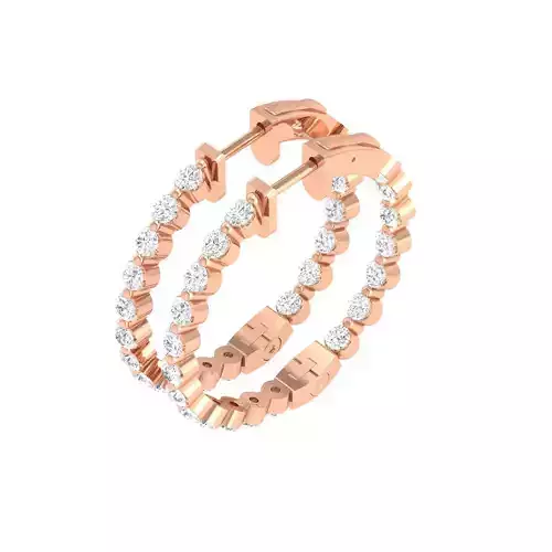 Women Earrings 3dm stl render detail 