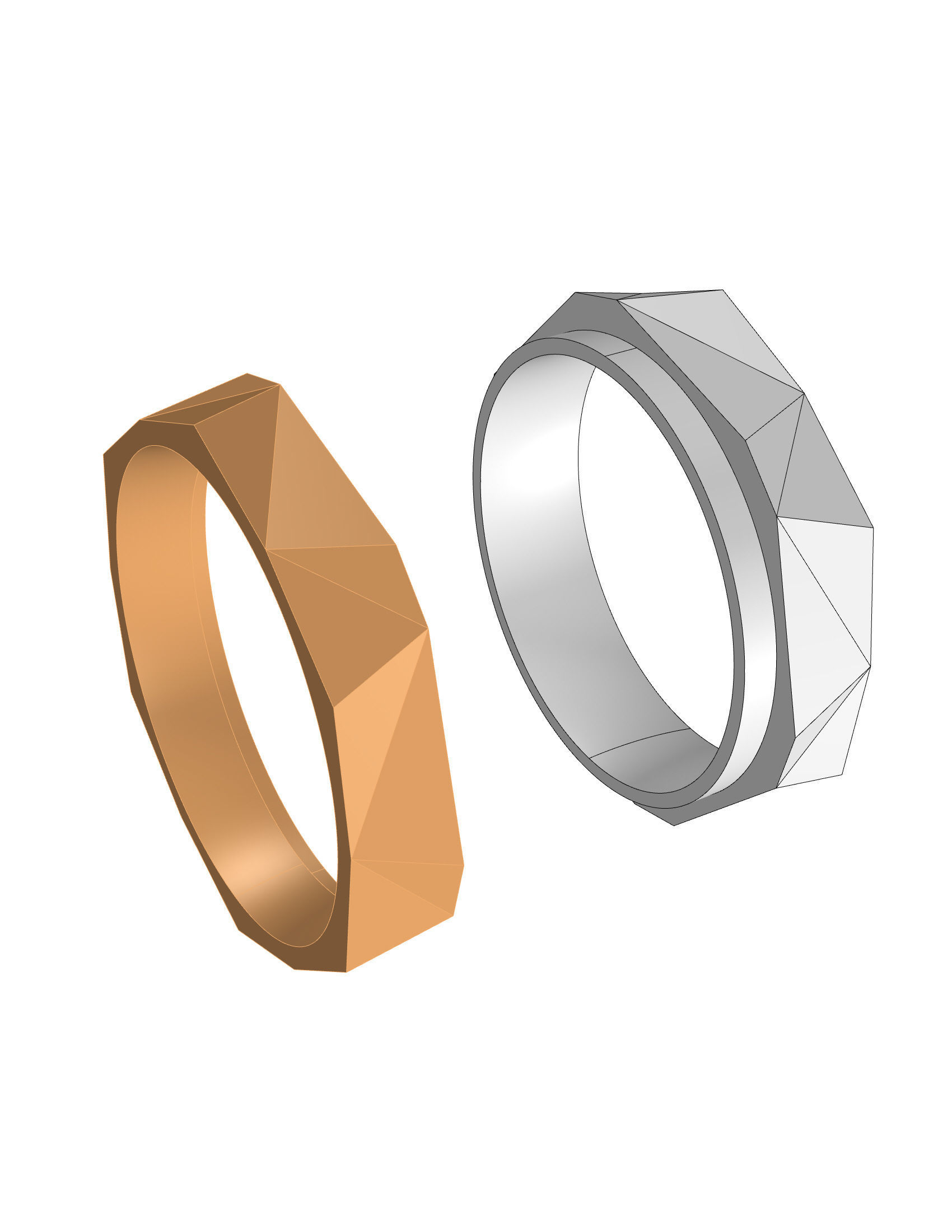 Wedding Band Men 3D print model_8
