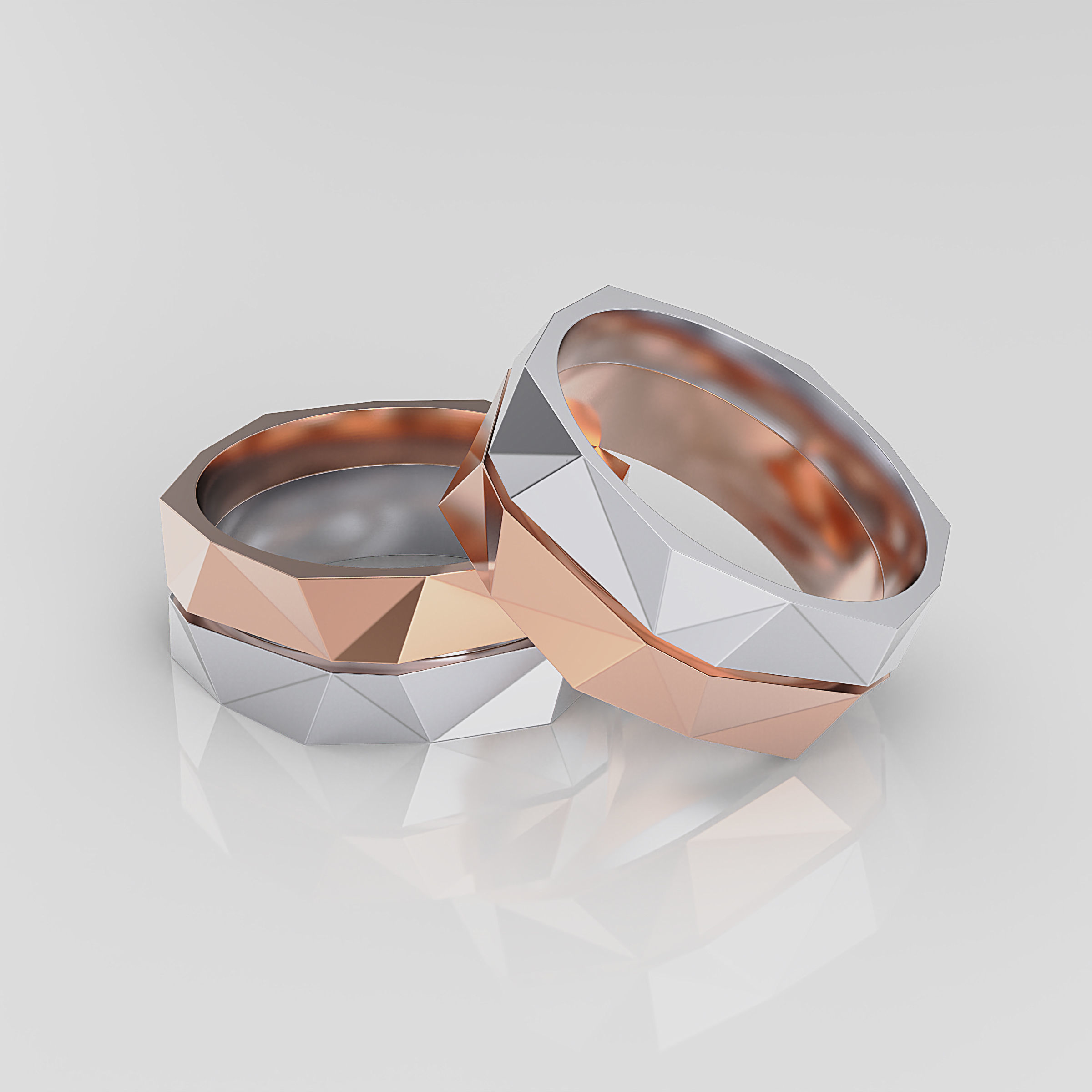 Wedding Band Men 3D print model_12