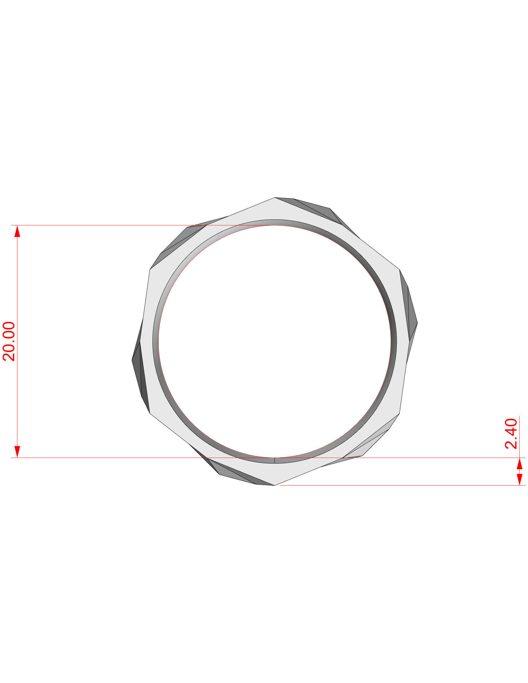Wedding Band Men 3D print model_5