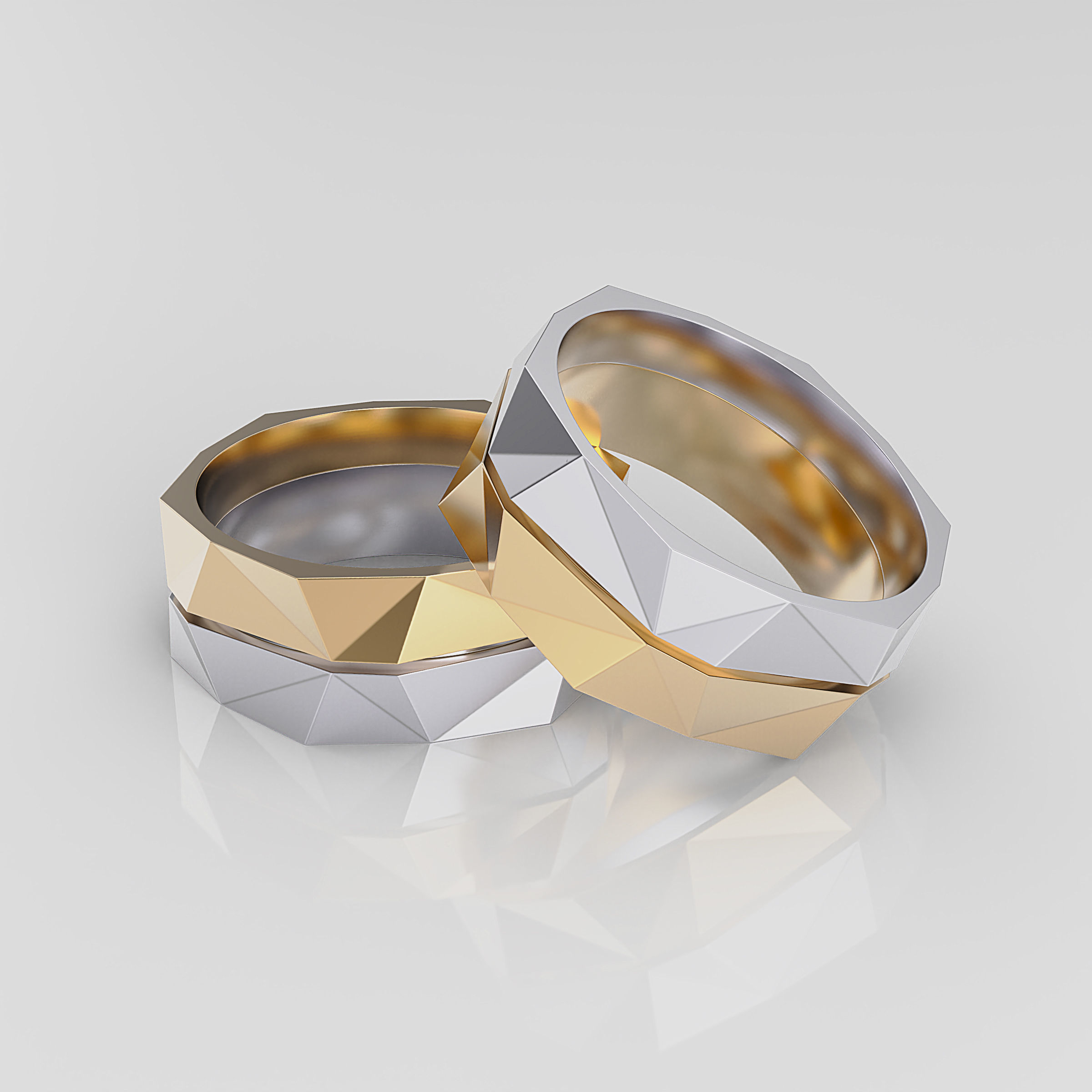 Wedding Band Men 3D print model_10