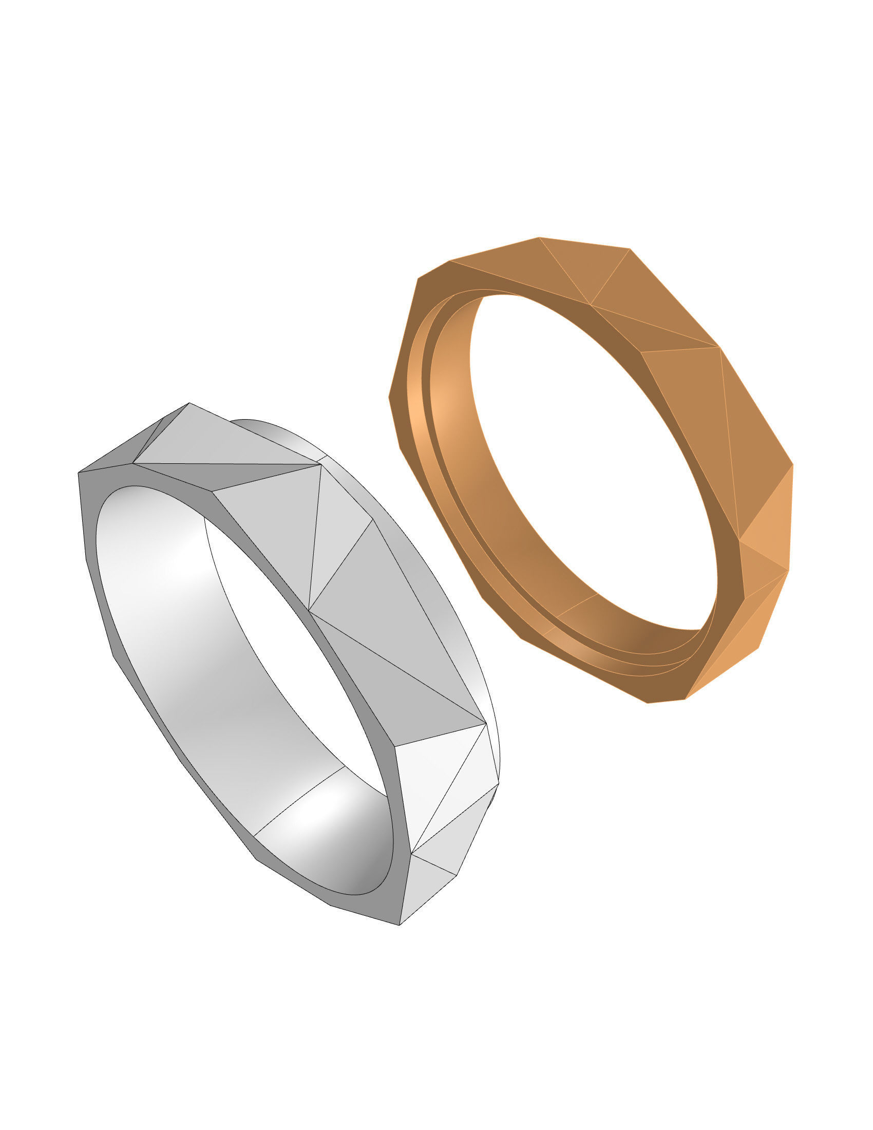 Wedding Band Men 3D print model_6