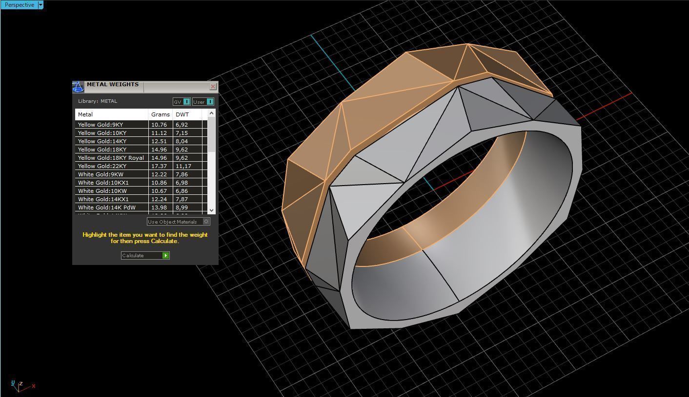 Wedding Band Men 3D print model_9