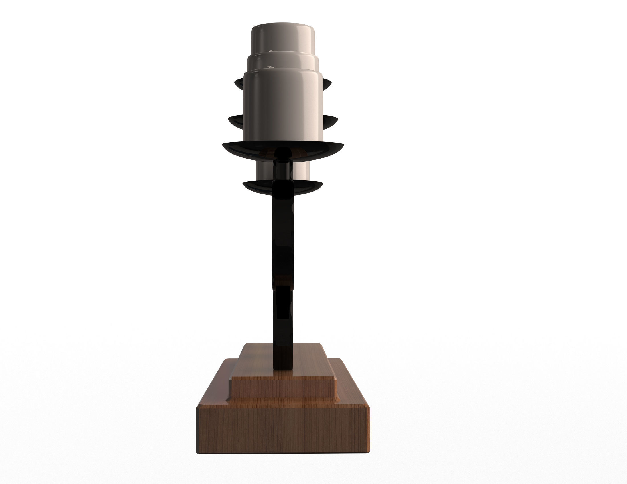 Candlestick Holder Low-poly 3D model_4