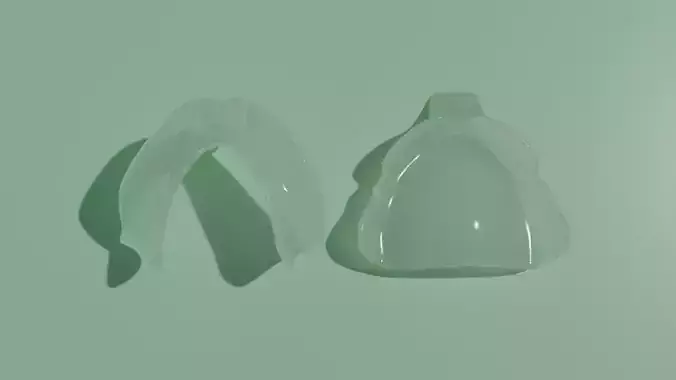 Custom impression trays for edentulous patients 3D model