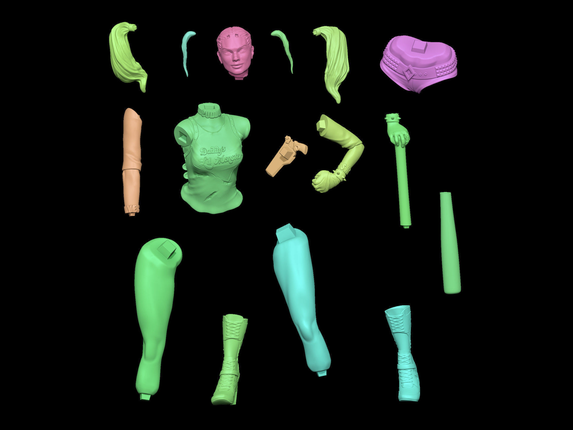 Harley Quinn - Suicide Squad 3D print model_5