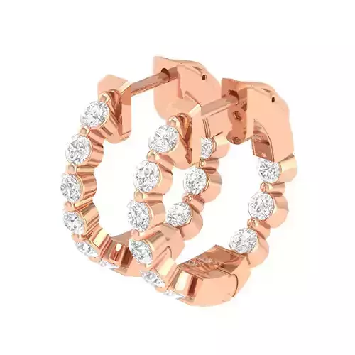 Women Earrings 3dm stl render detail 