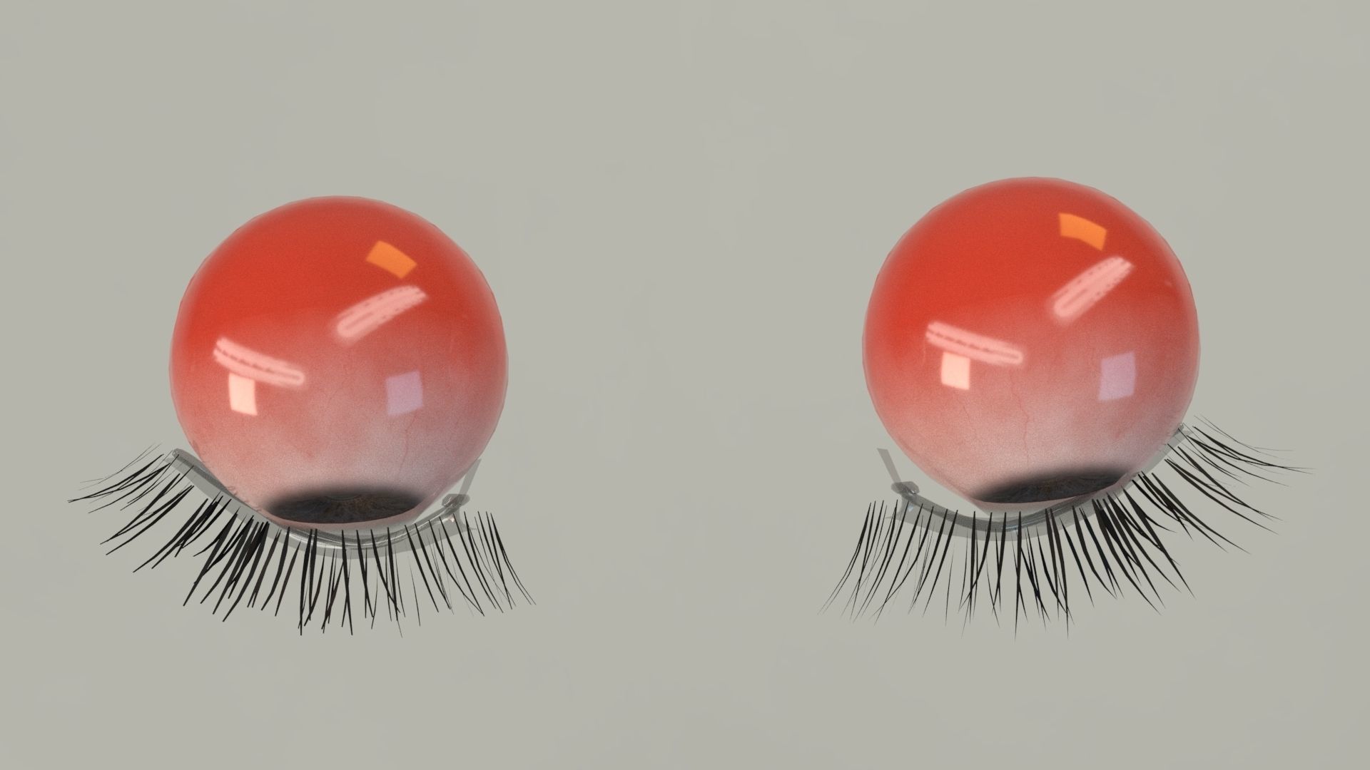 Realistic PBR Eye Set 8 Pieces Low-poly 3D model_5