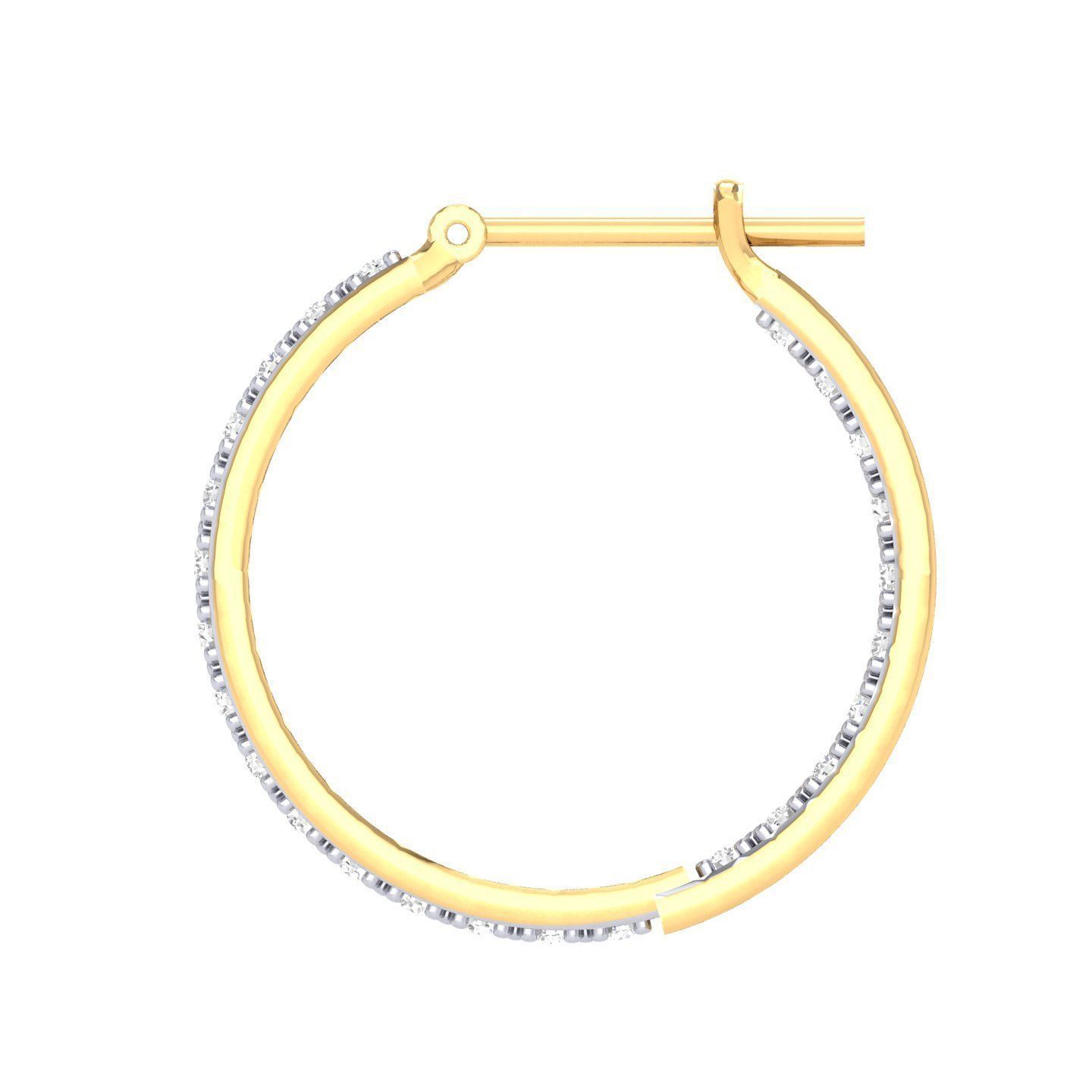 Women Earrings 3dm stl render detail 3D print model_7