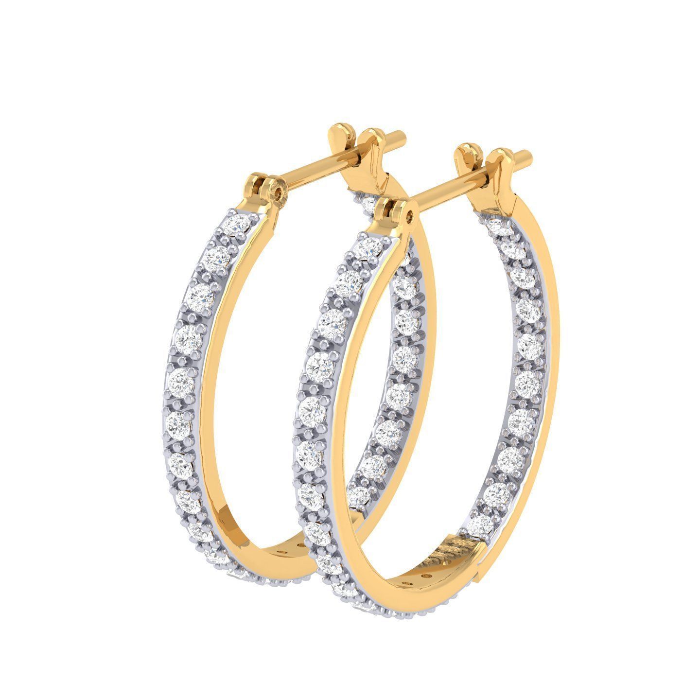 Women Earrings 3dm stl render detail 3D print model_8