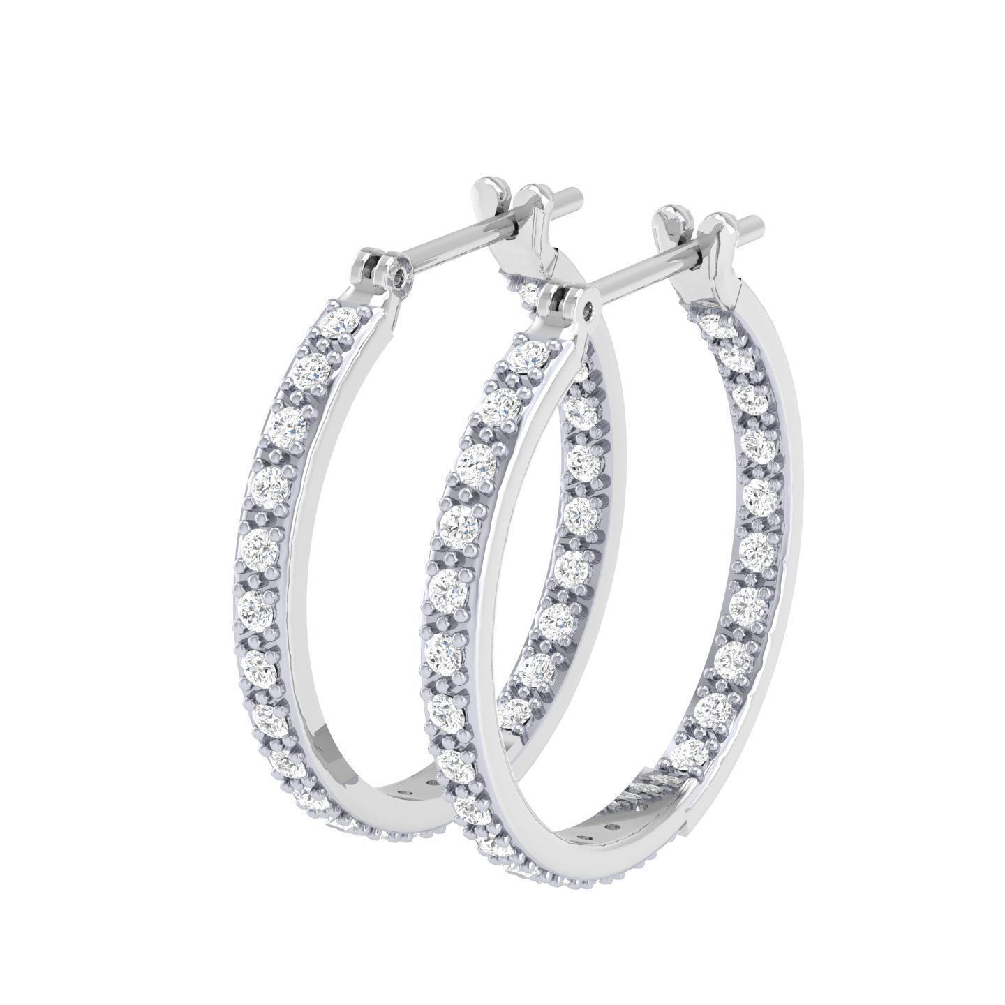 Women Earrings 3dm stl render detail 3D print model_5