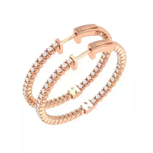 Women Earrings 3dm stl render detail 