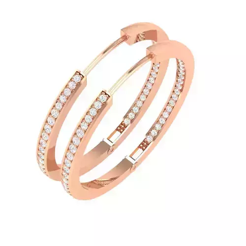 Women Earrings 3dm stl render detail 