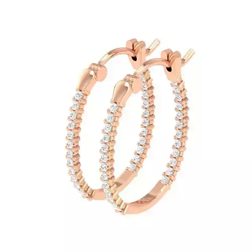 Women Earrings 3dm stl render detail 