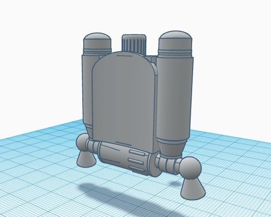 Star Wars Pre Vizsla Jetpack - Clone Wars 3D print model_5