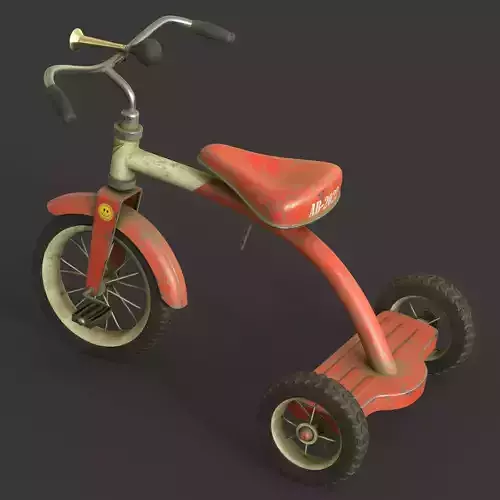 Old Tricycle 3D model