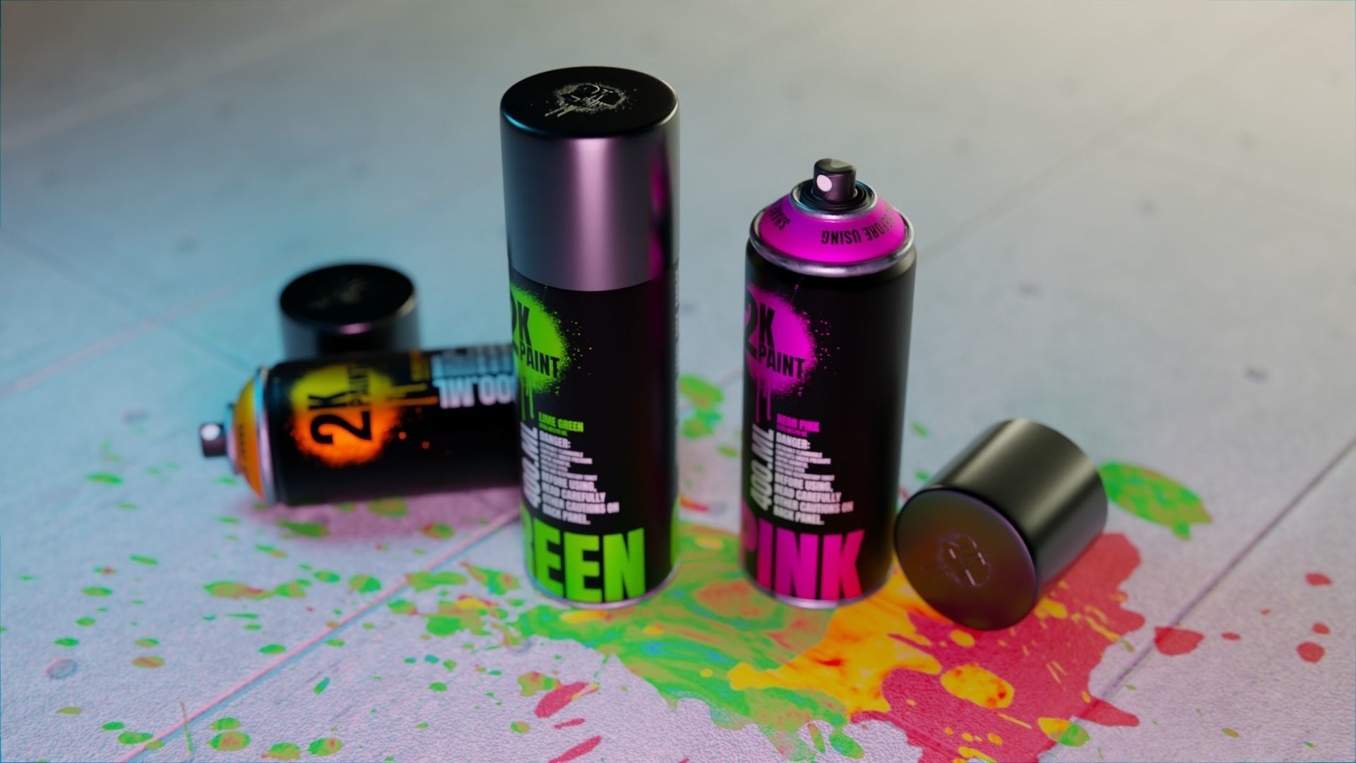 Spray Paint Free low-poly 3D model_2