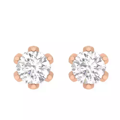 Women Round Earrings 3dm stl render detail