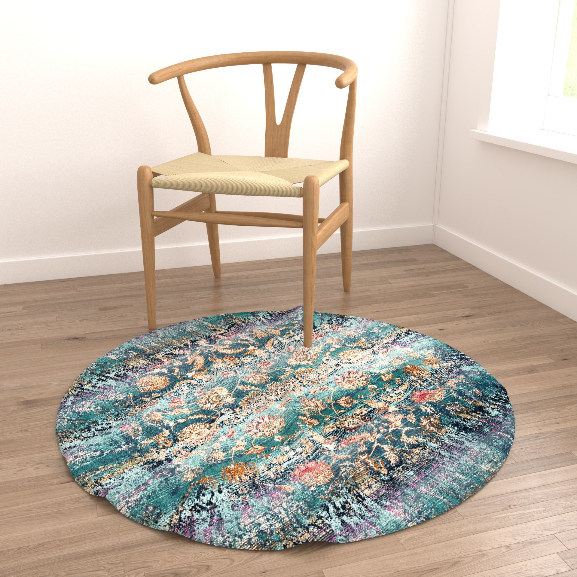 Rugs No 105 Low-poly 3D model_7