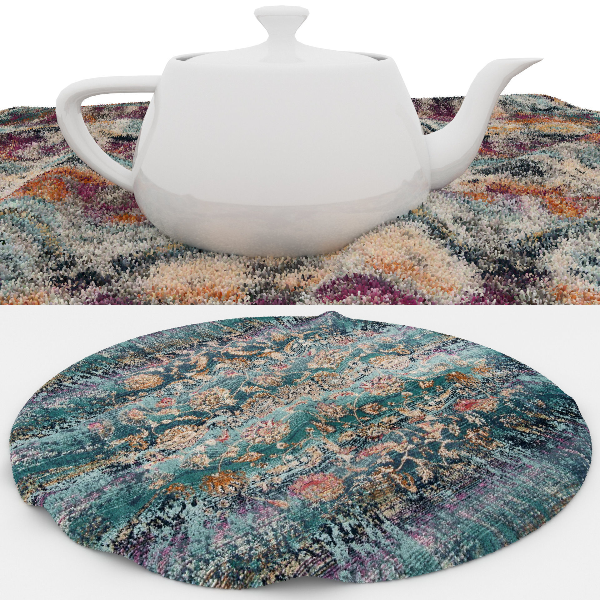 Rugs No 105 Low-poly 3D model_1