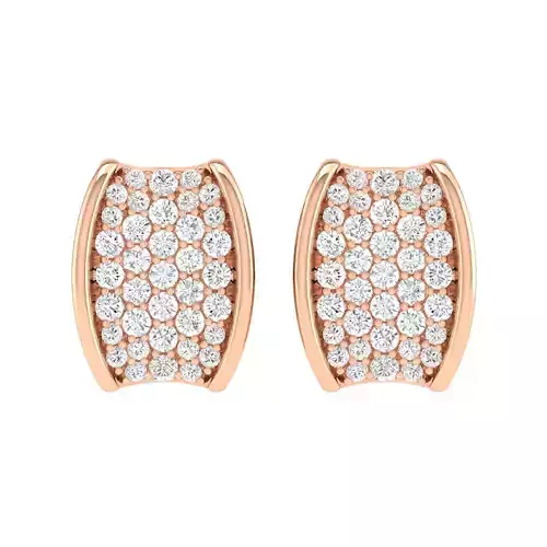 Women Earrings 3dm stl render detail 