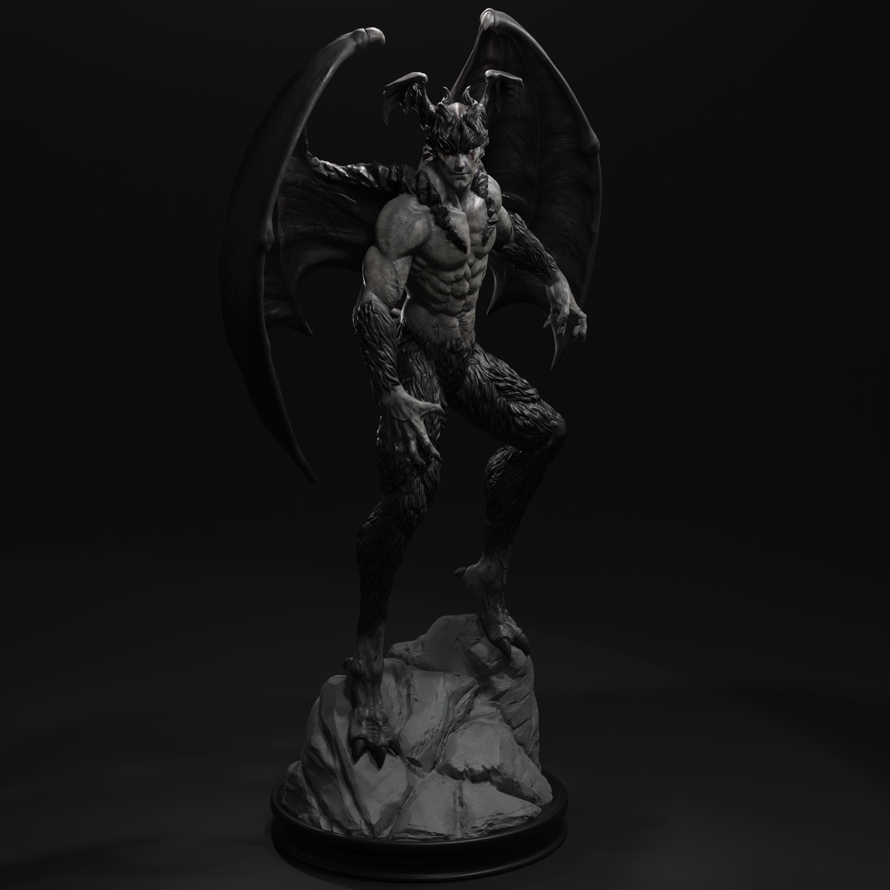 Devilman  Statue 3D print model_1