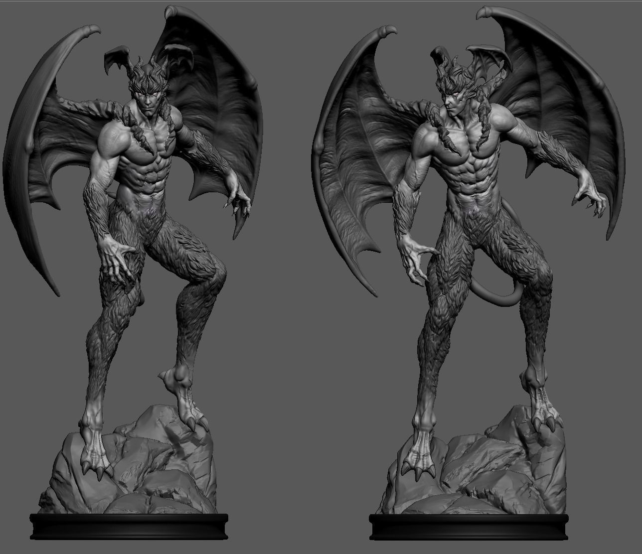 Devilman  Statue 3D print model_4