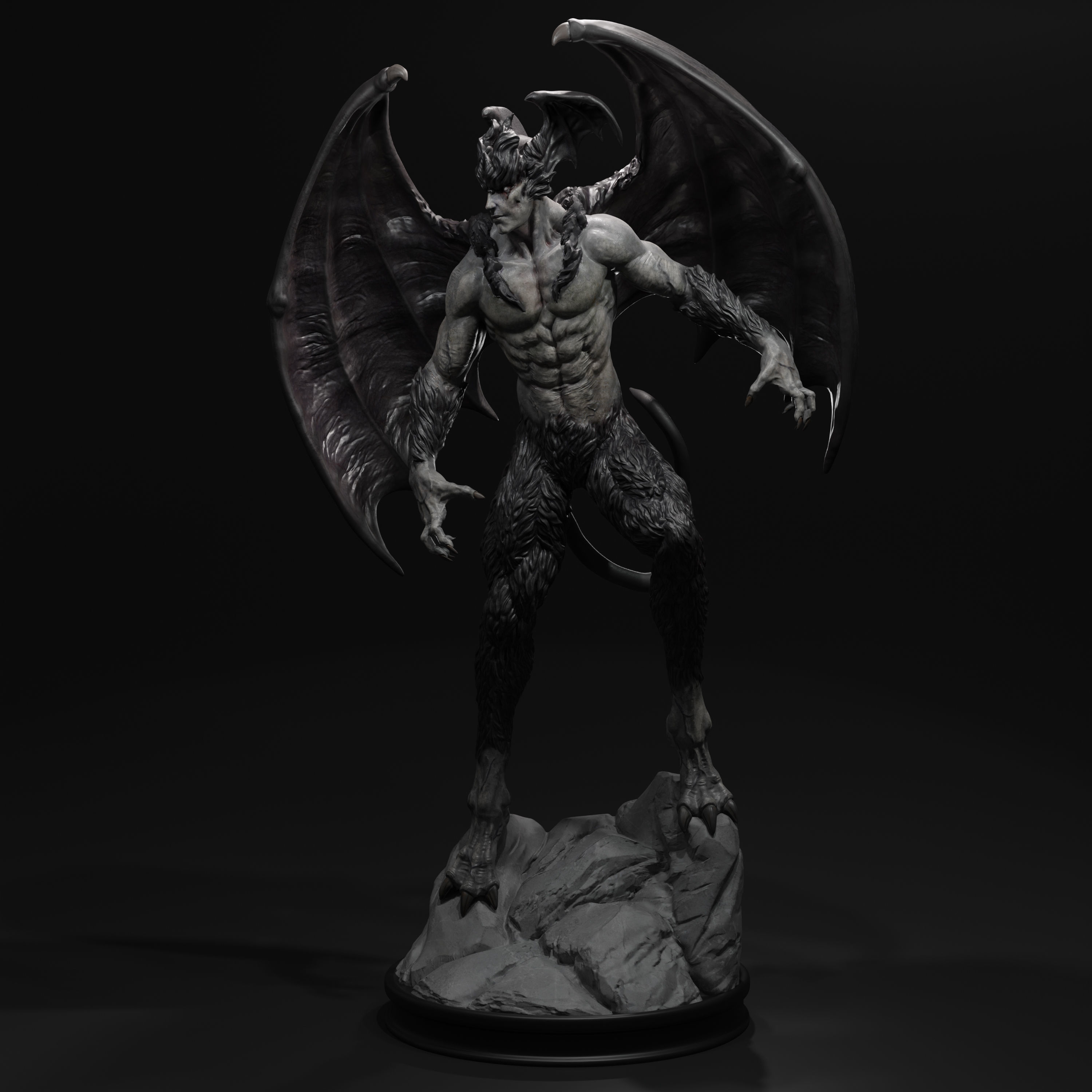 Devilman  Statue 3D print model_2