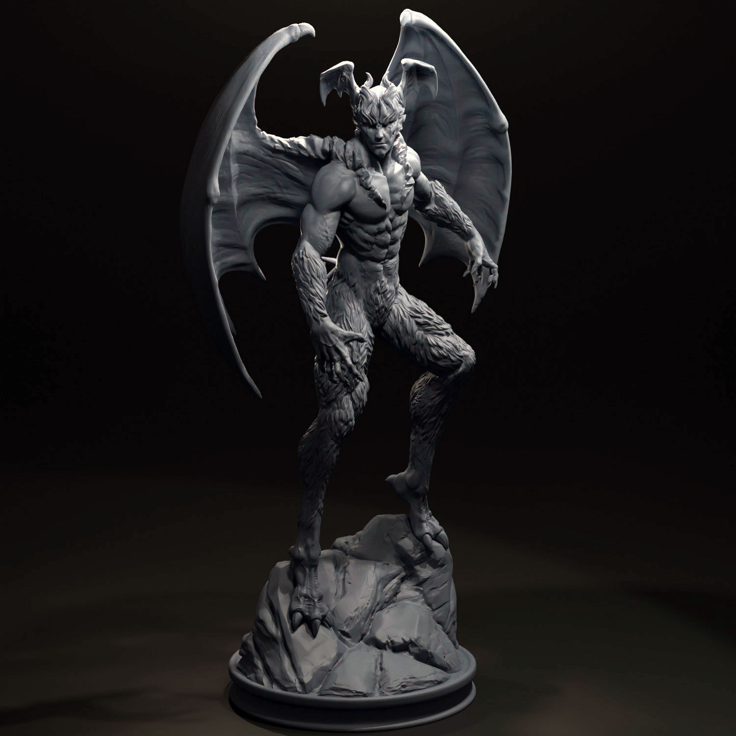 Devilman  Statue 3D print model_5