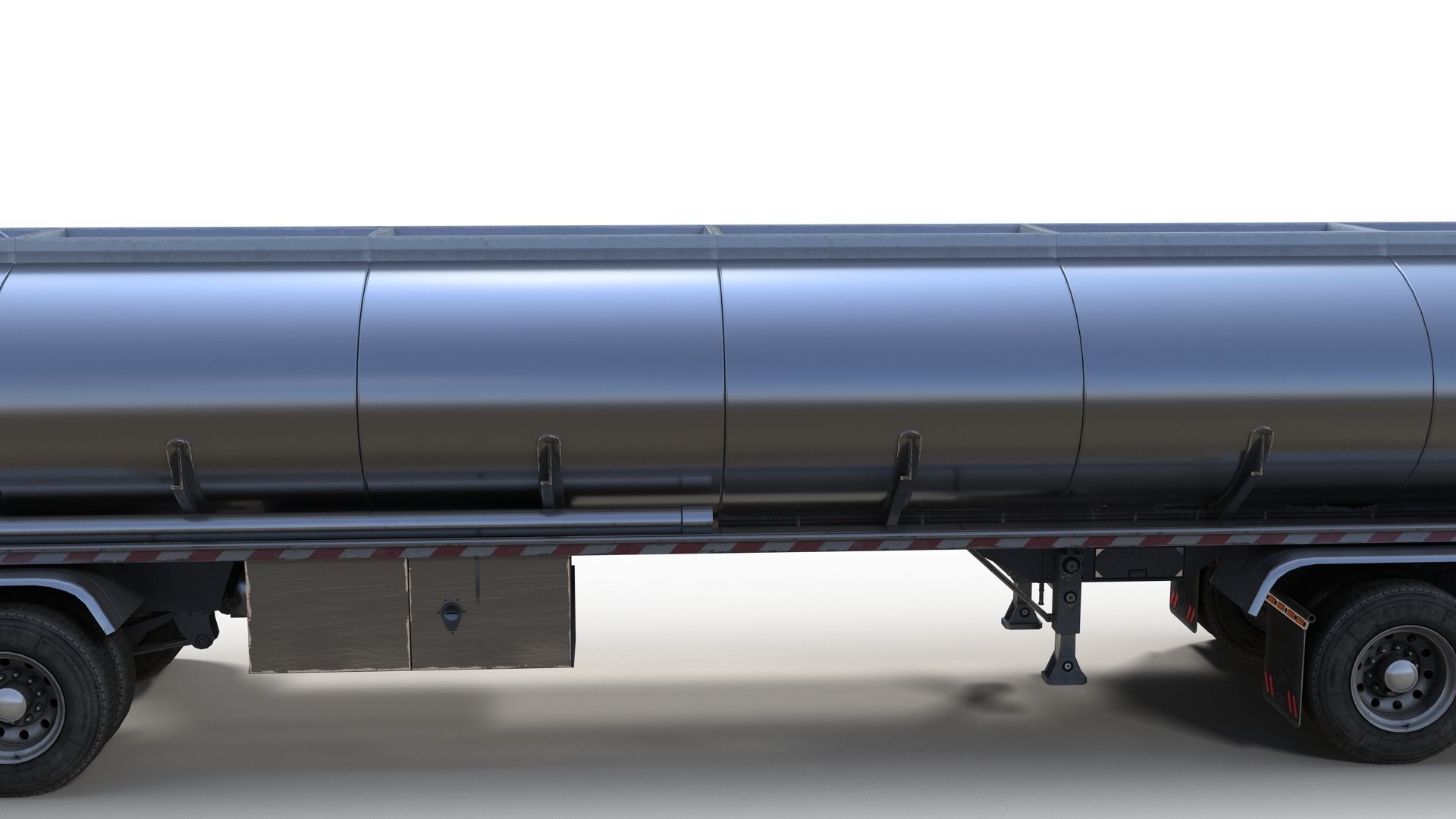 Industrial International Durastar fuel trailer Low-poly 3D model_9