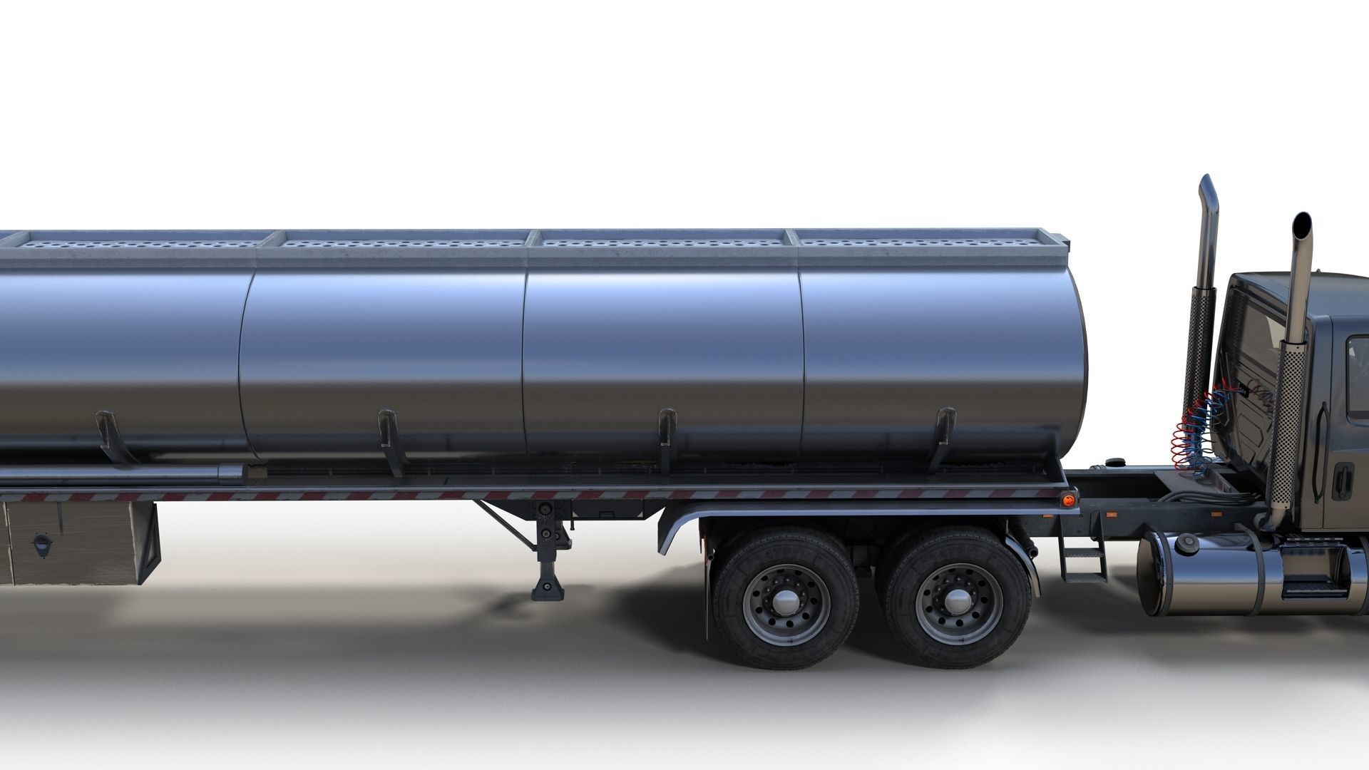 Industrial International Durastar fuel trailer Low-poly 3D model_8