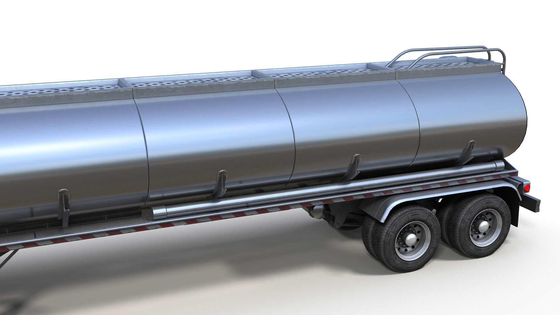 Industrial International Durastar fuel trailer Low-poly 3D model_6