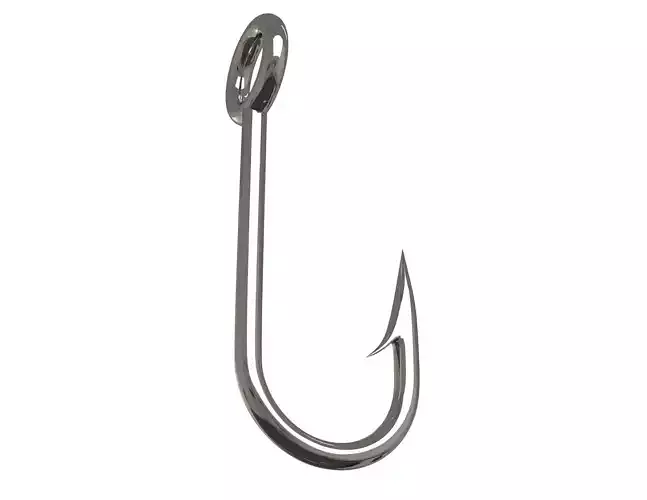 Fish Hook Low-poly 3D model