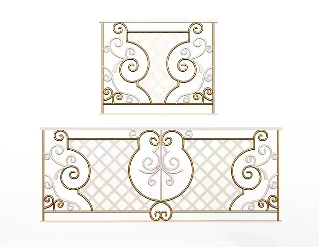 Forging Iron Forged Balcony Railing 09