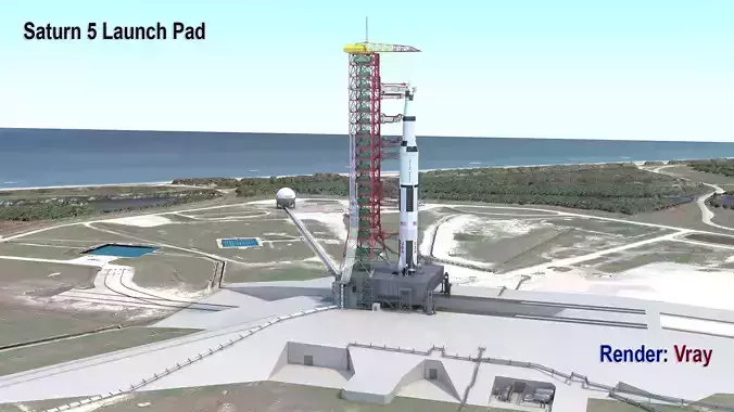 Saturn 5 Launch Pad 3D model