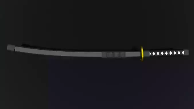 Japanese Sword 3D Model