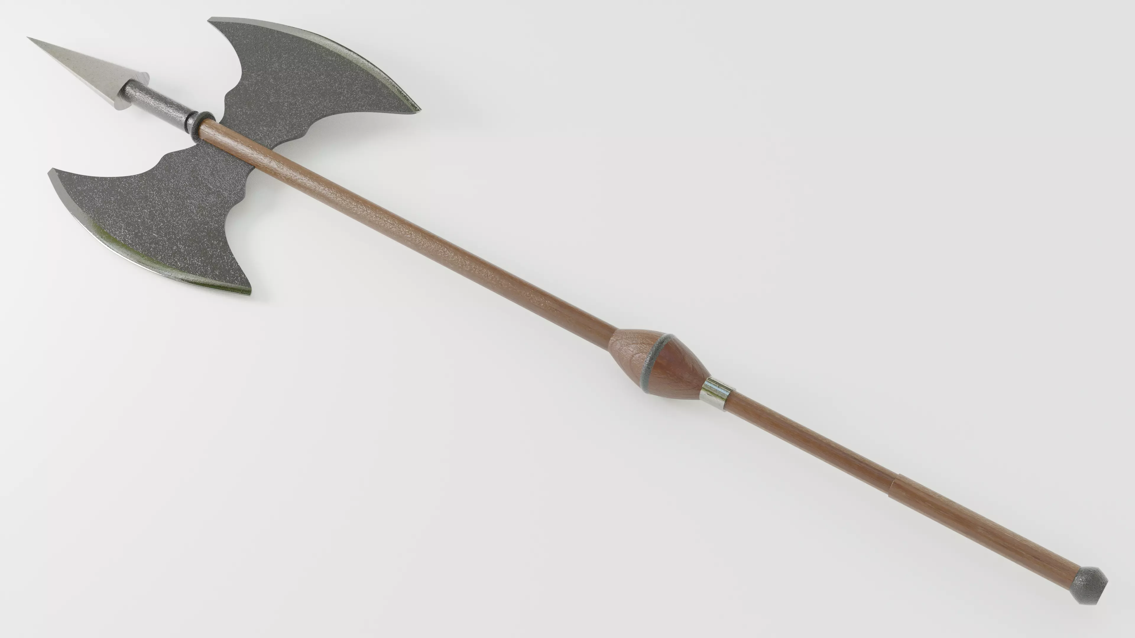 Halberd medieval weapon Free 3D model_0