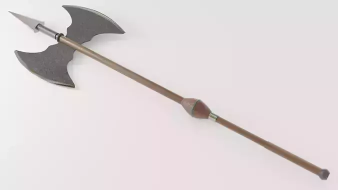 Halberd medieval weapon Free 3D model