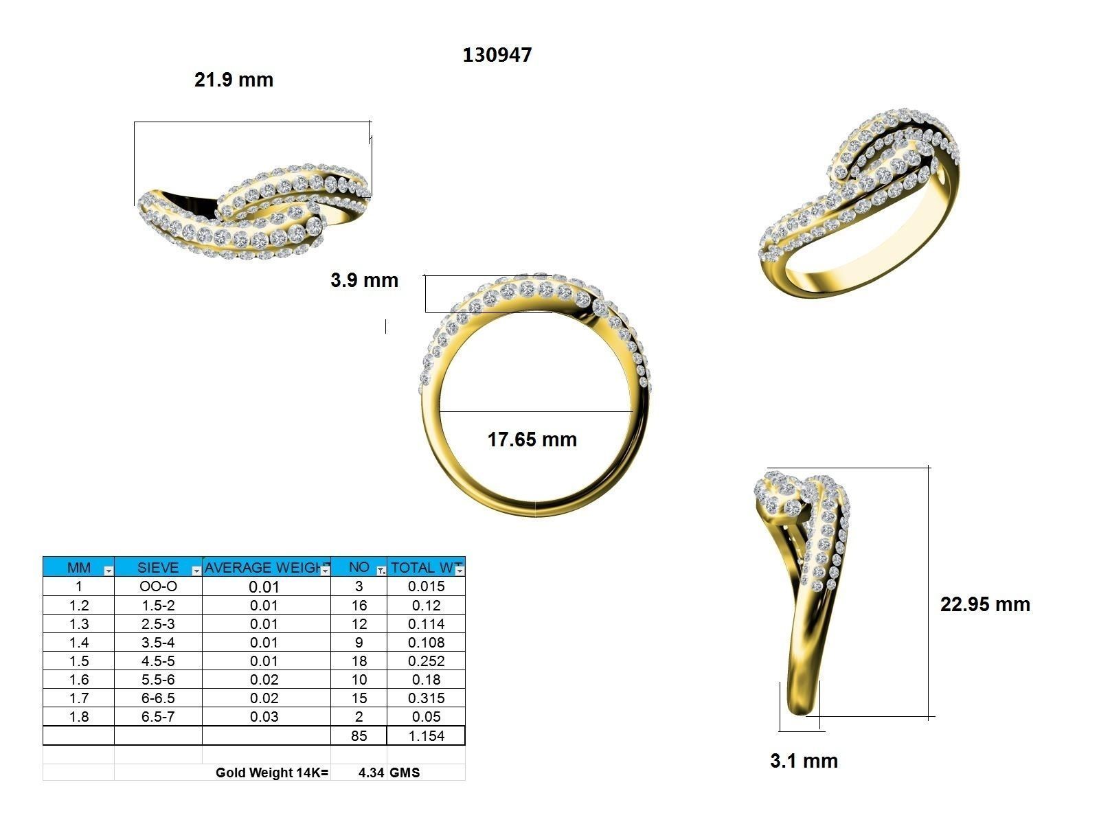 Ring - 130947 3D print model_12