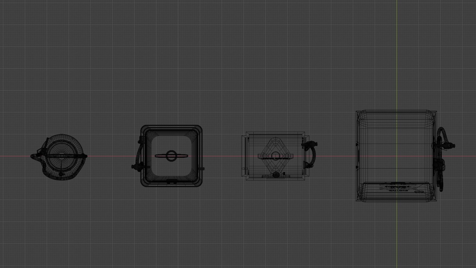 Gas Pump Pack - 9 Different Years 3D model_21