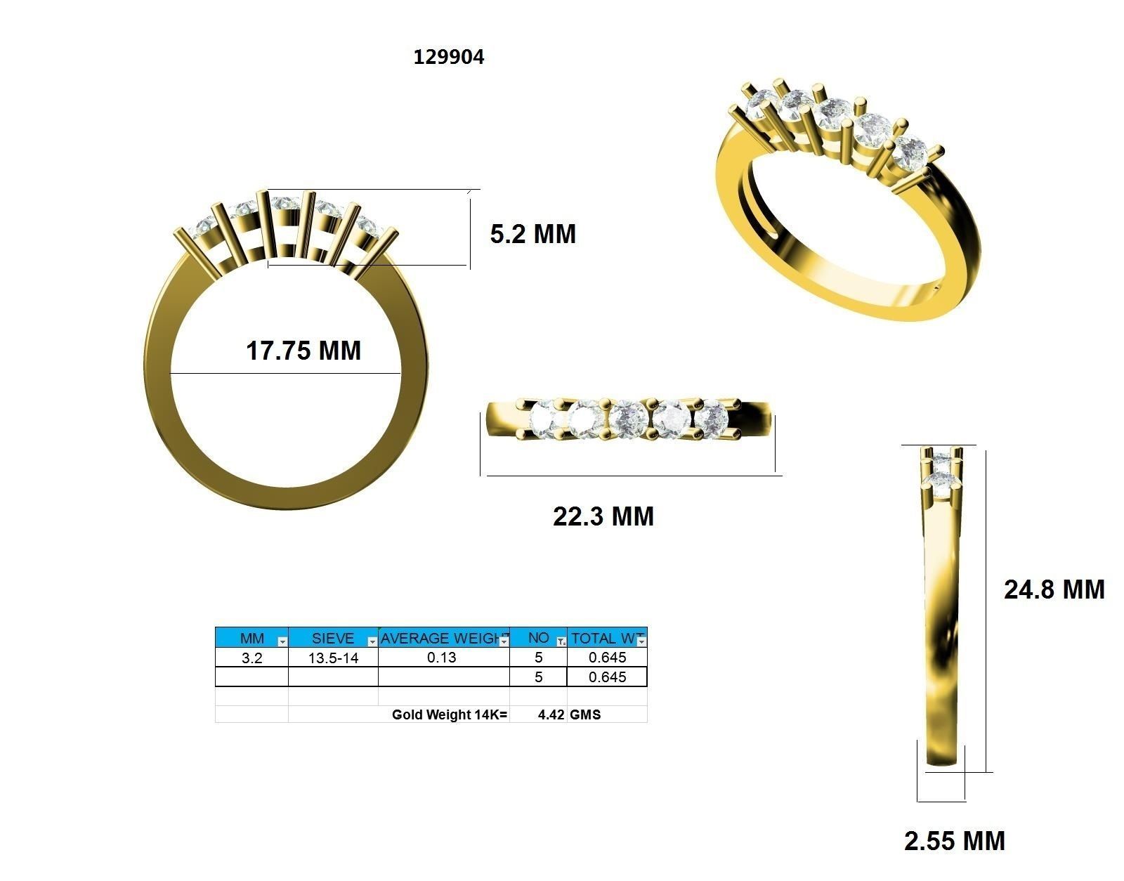 Ring - 129904 3D print model_12