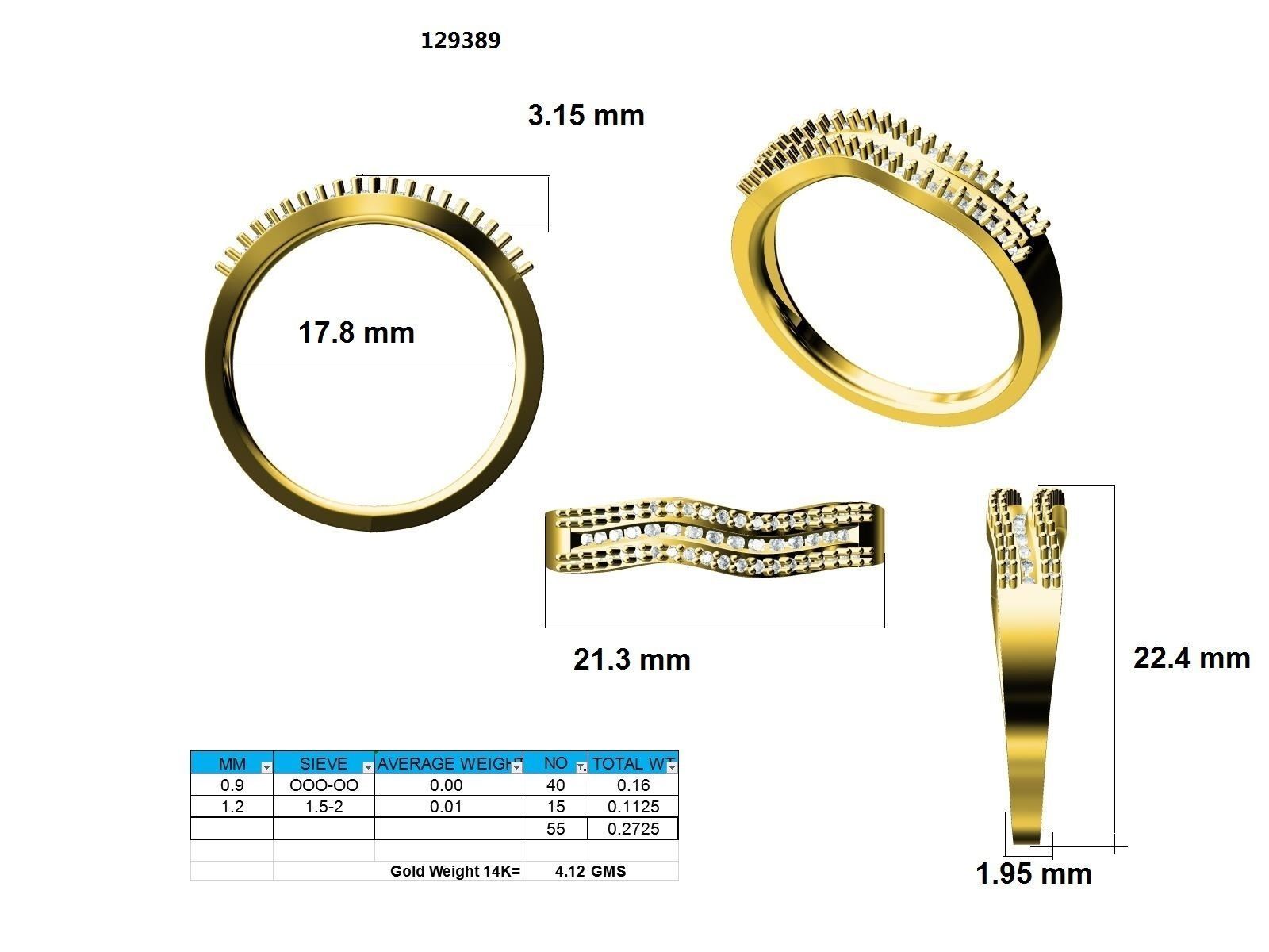 Ring - 129389 3D print model_12