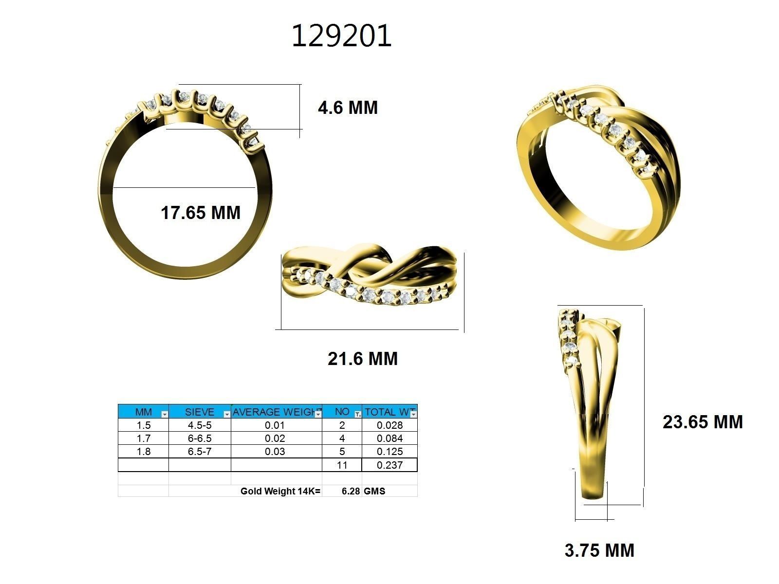 Ring - 129201 3D print model_12