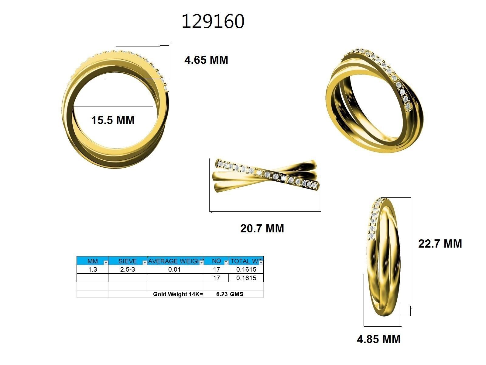 Ring - 129160 3D print model_12