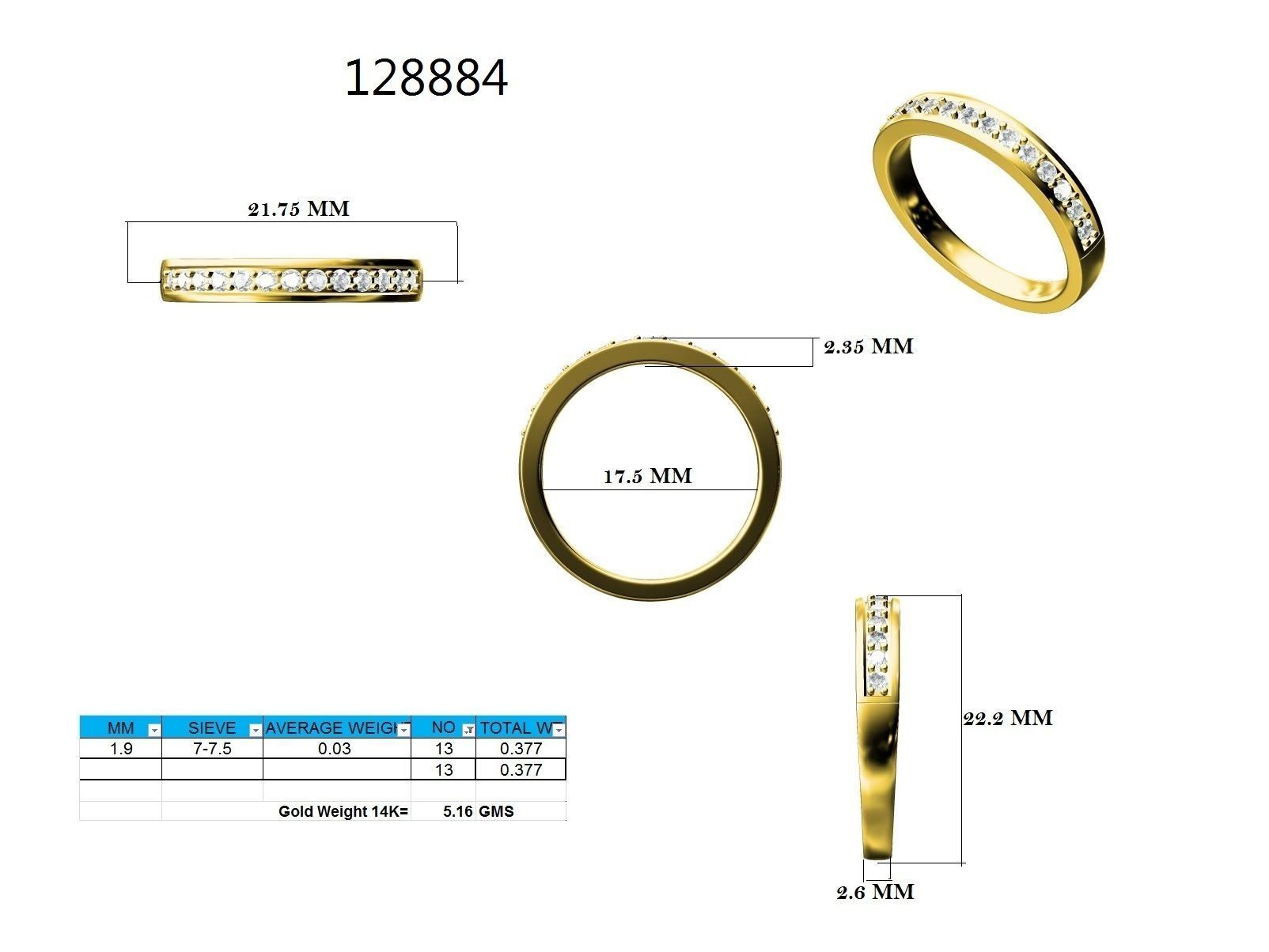 Ring - 128884 3D print model_12