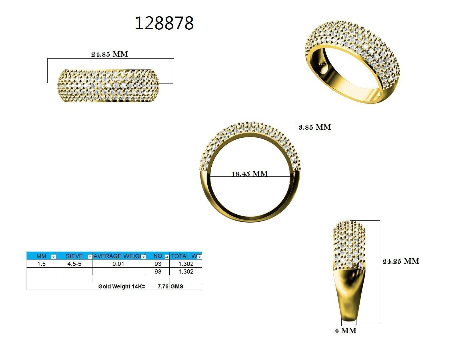 Ring - 128878 3D print model_12