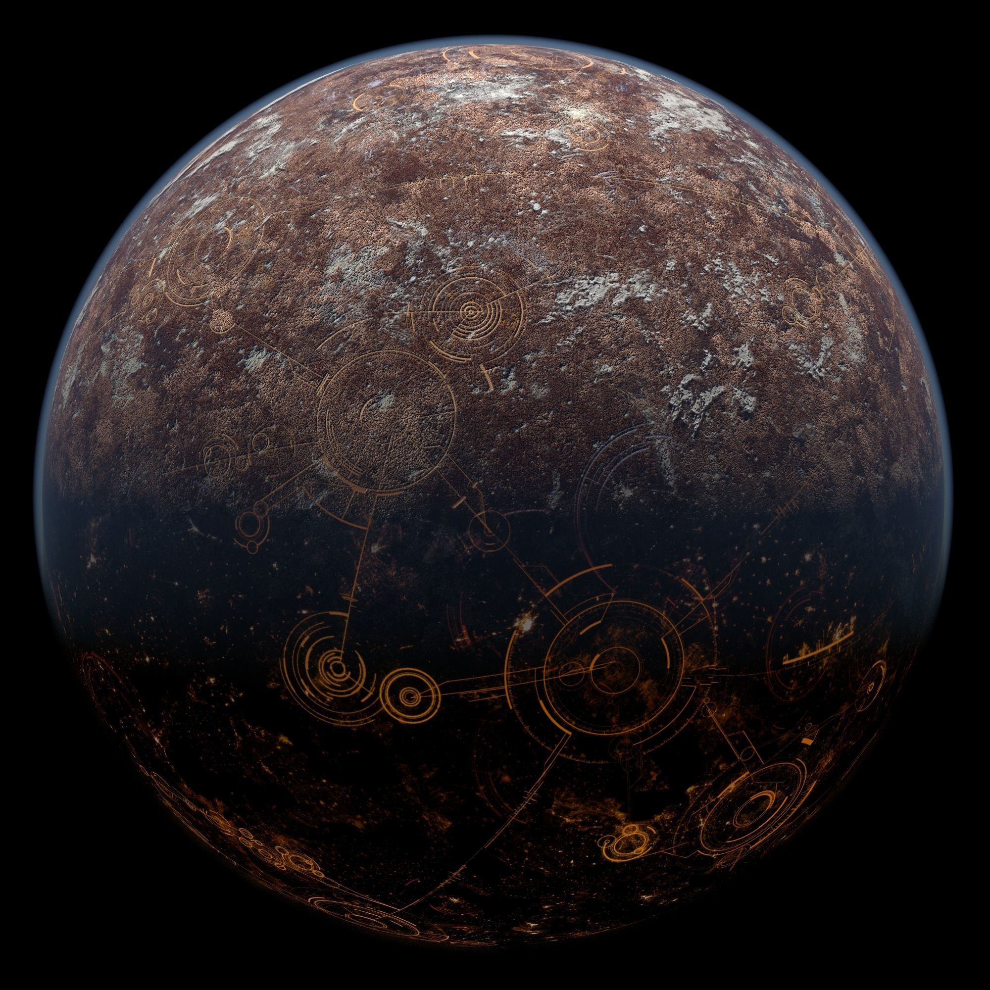 Coruscant - Star Wars Planet Texture Free 3D model_5
