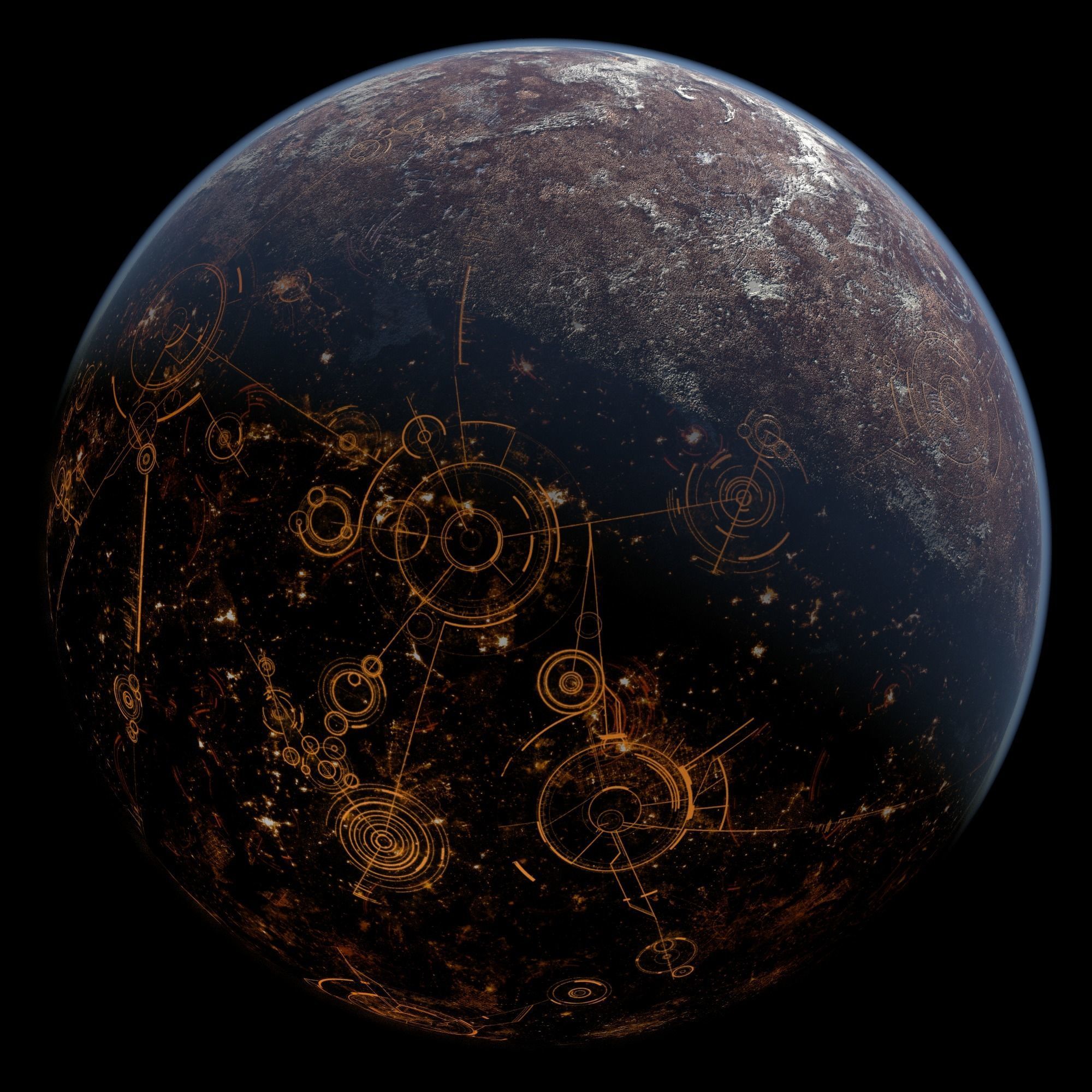 Coruscant - Star Wars Planet Texture Free 3D model_2