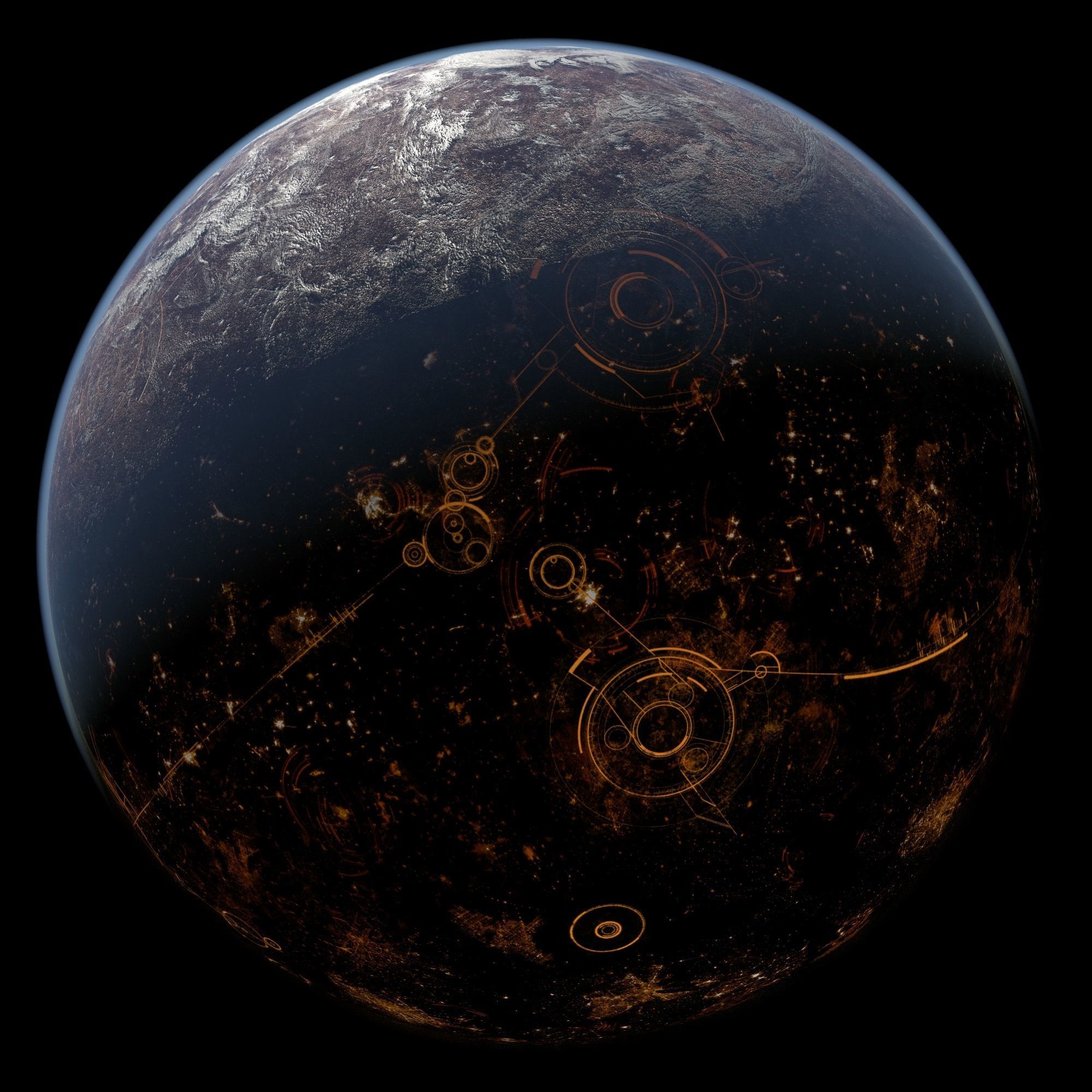 Coruscant - Star Wars Planet Texture Free 3D model_4